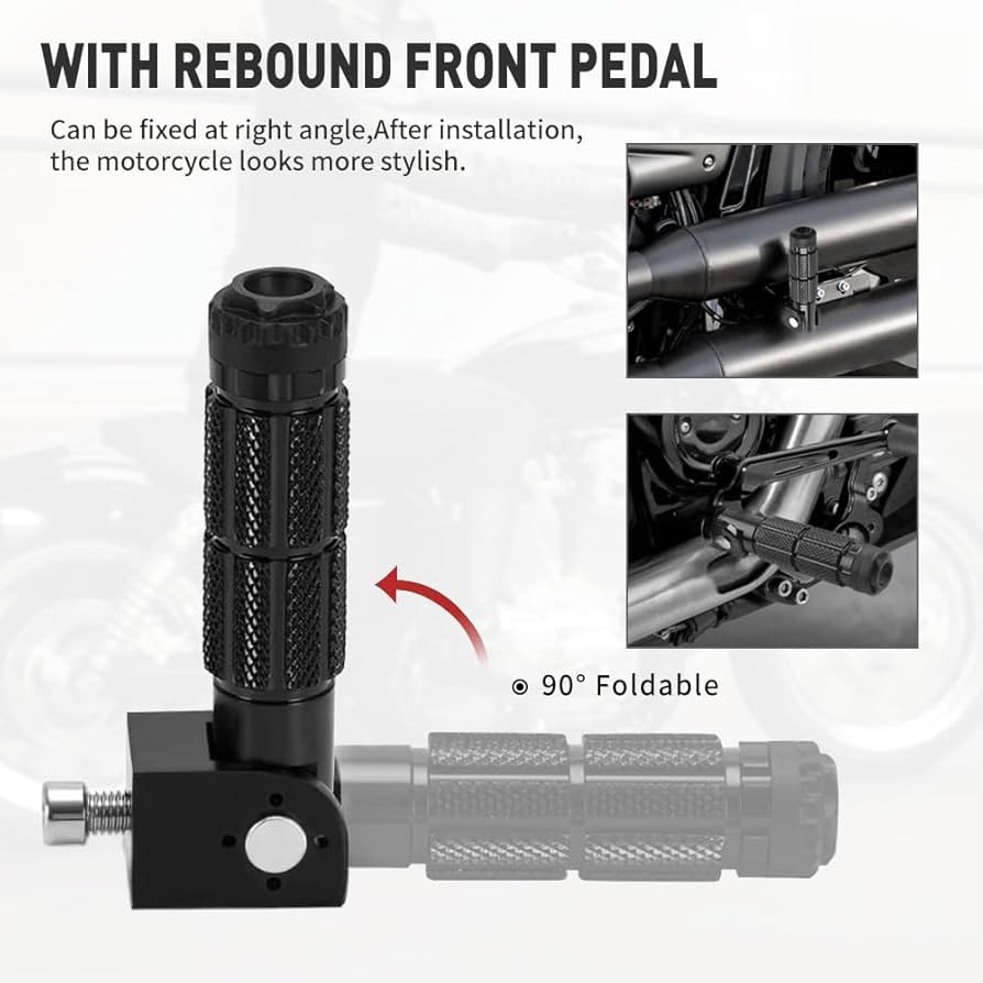 Amazon.com: Lirun Motorcycle Folding Foot Pegs, Folding Foot